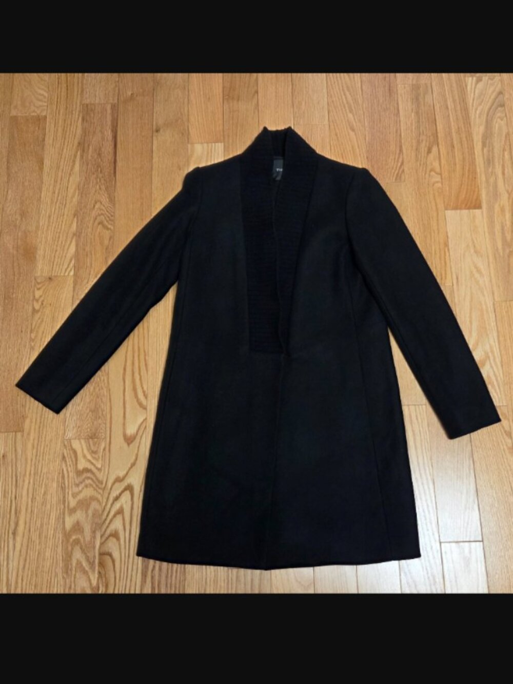 Theory Deeah Bria Wool Cashmere Coat - Black